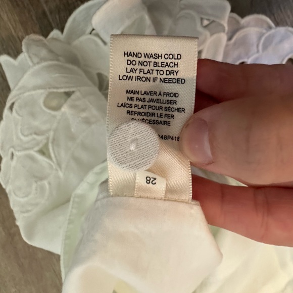 NWT Rebecca Taylor Designer La Vie White Eyelit Shorts - Nordstrom - size 28/6 - Picture 13 of 14